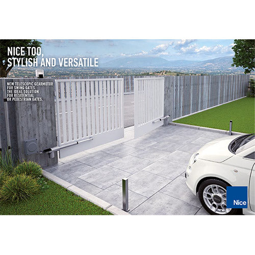 Nice TOO4500 (Basic Διπλό Kit) - Σετ μηχανισμών 230V για ανοιγόμενες αυλόπορτες έως 3m και 250kg