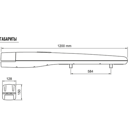 Nice TOONA TO7024 - Μηχανισμός 24V για ανοιγόμενες αυλόπορτες έως 7 μέτρα και έως 1700kg